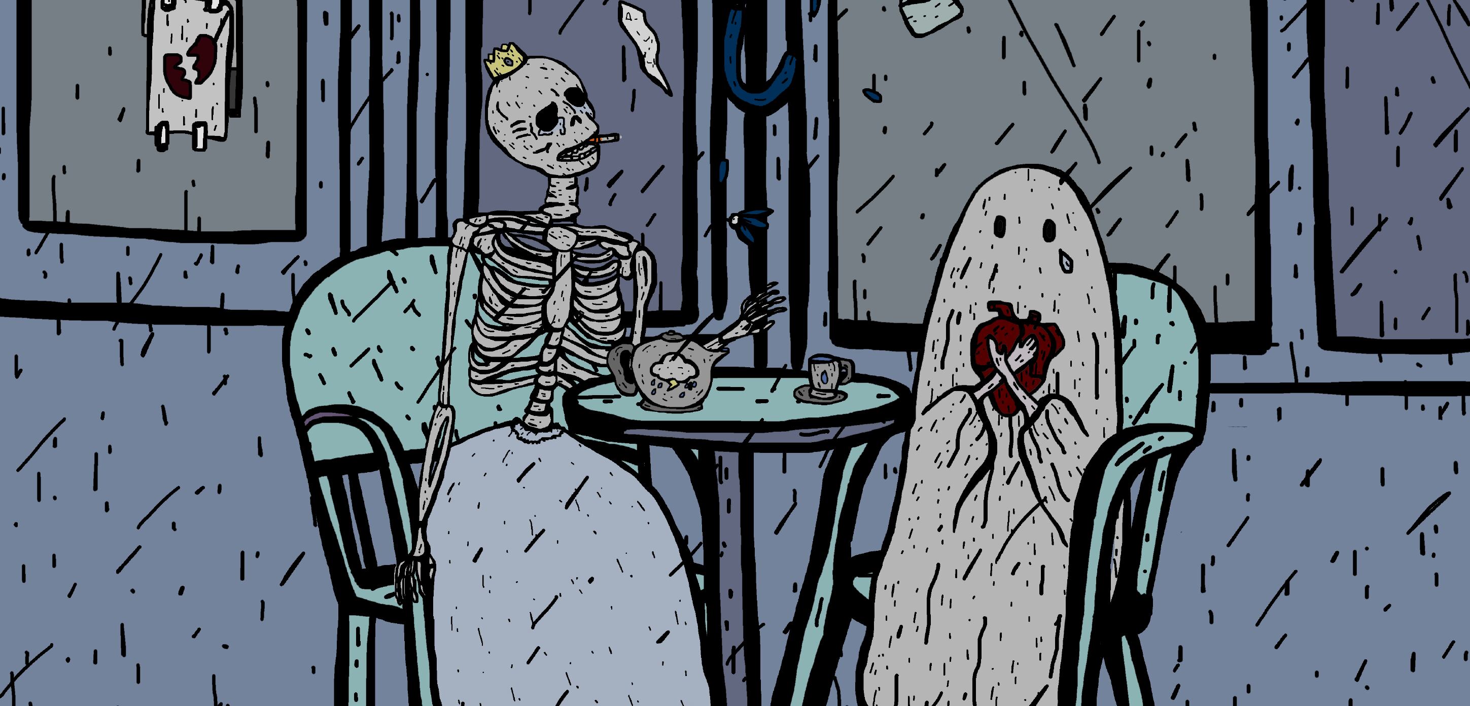 Fragmento de "Conversación entre fantasmas" de Bianca Montelpare (Lavandina)