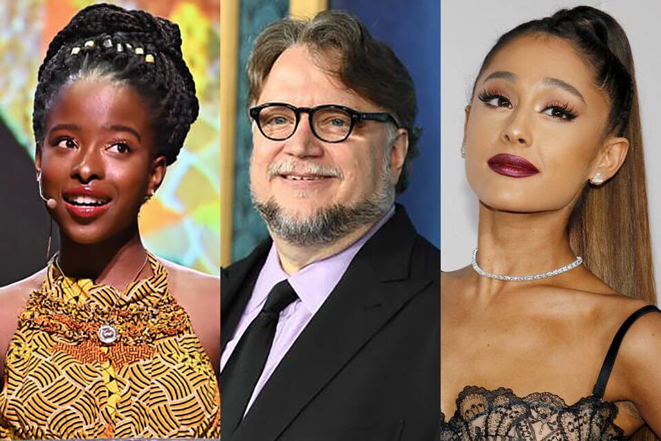 Amanda Gorman, Guillermo del Toro y Ariana Grande.