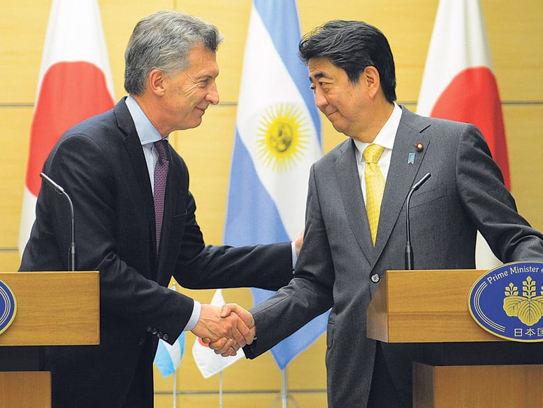 El presidente Mauricio Macri y el primer ministro Shinzo Abe hicieron una declaración conjunta.