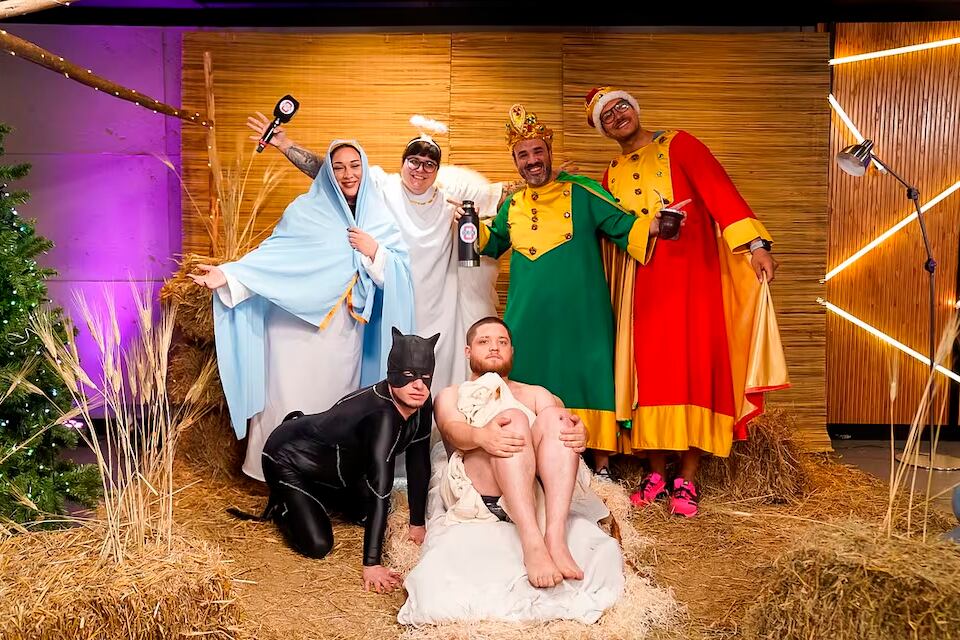 La escena del nacimiento de Jesús en el programa Mi primo es así