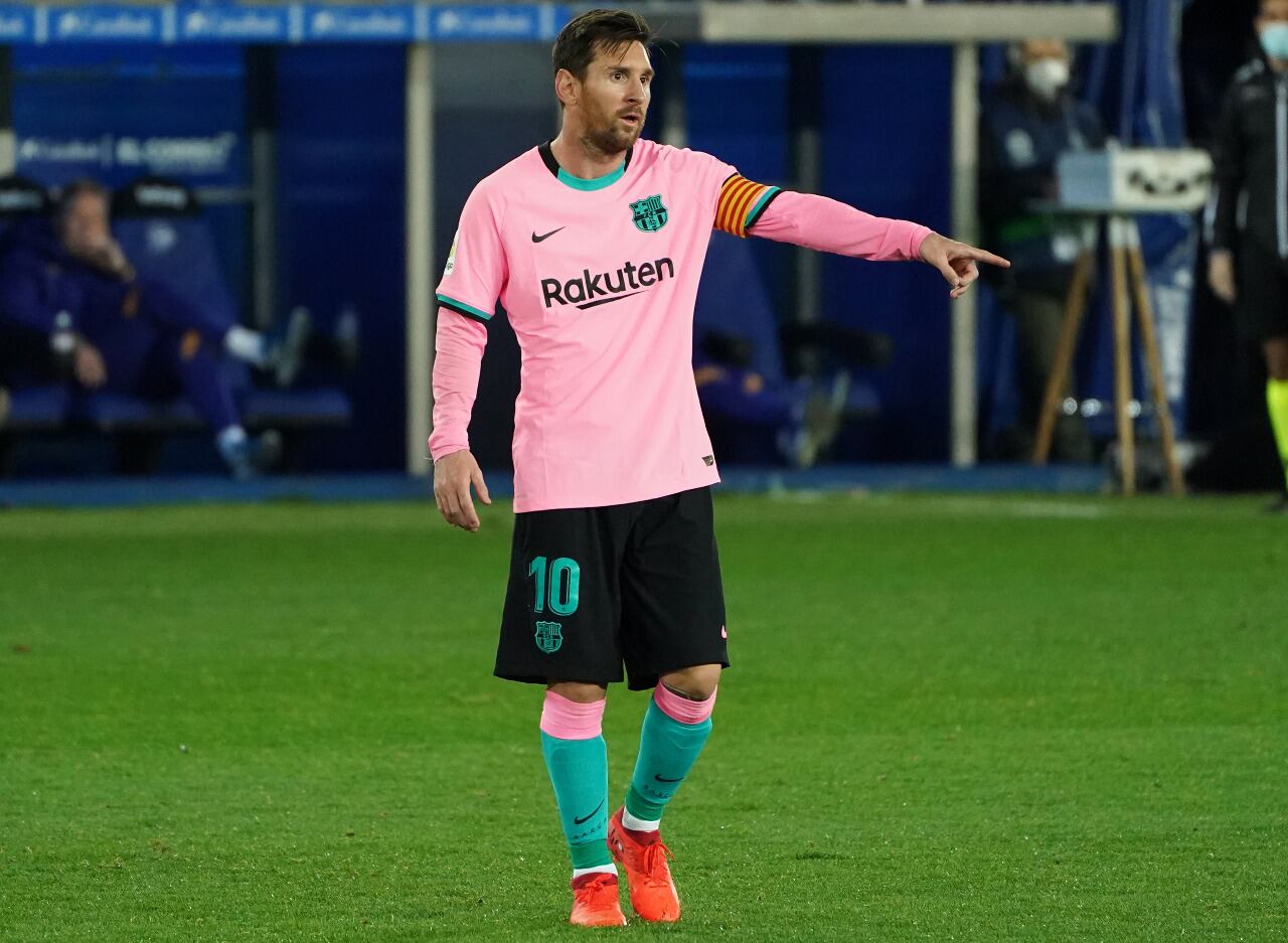 Messi lleva tres goles en ocho partidos en la 2020/21, todos de penal.