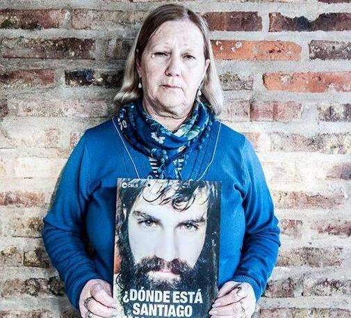 Stella, la mamá de Santiago Maldonado.