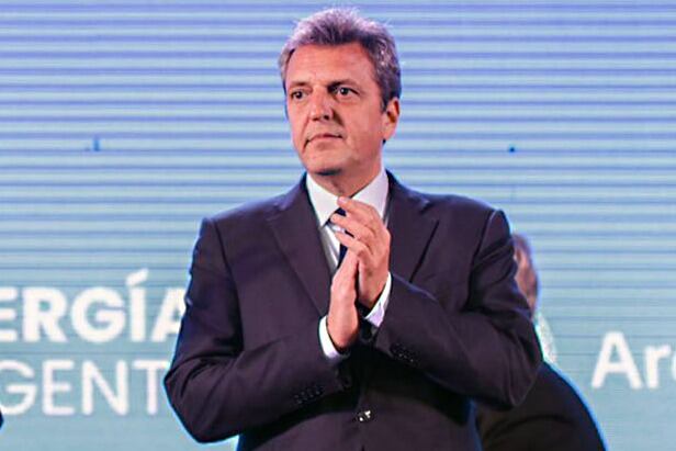 Massa participó en un acto en Salliqueló.