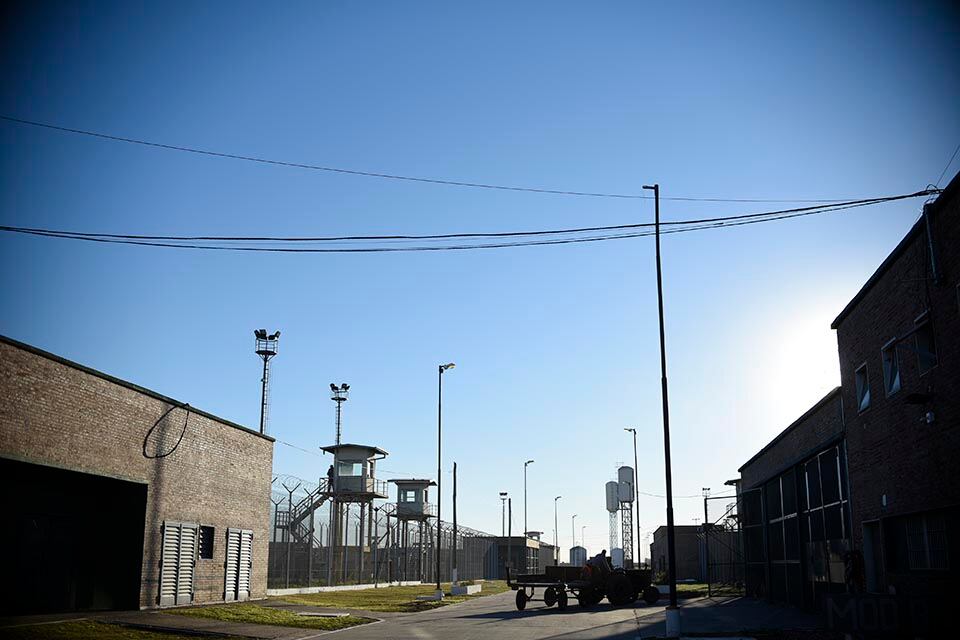 La garitas que fueron baleadas el día de la osada fuga de presos. 