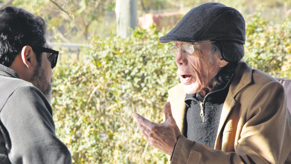 El legendario folklorista Daniel Toro junto a Víctor Pintos, a cargo de la curaduría artística de la edición.