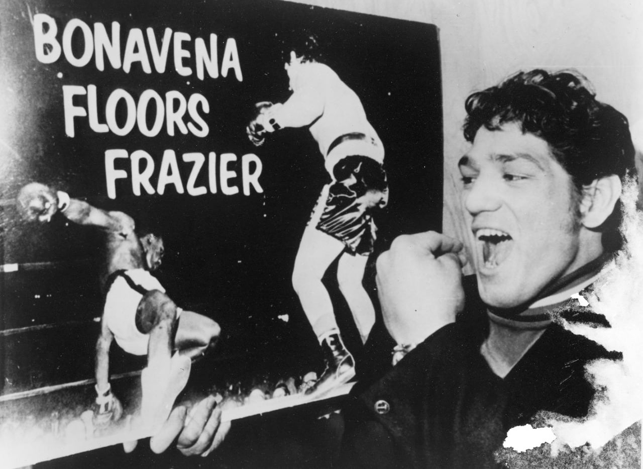 Bonavena y todo su carisma para promover sus peleas.