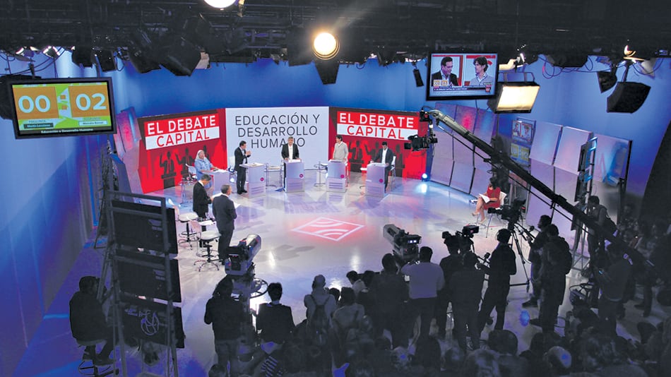 Elisa Carrió (Vamos Juntos), Marcelo Ramal (FIT), Daniel Filmus (Unidad Ciudadana), Martín Lousteau (ECO) y Matías Tombolini (1País).