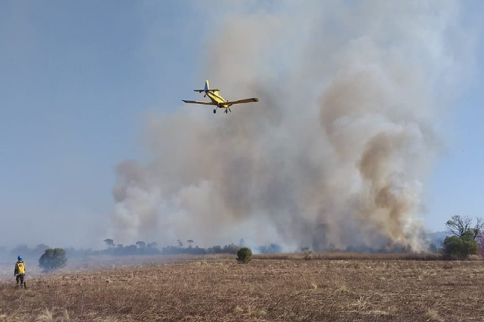 La lluvia trajo alivio a los incendios forestales en Córdoba. Imagen: @gobdecordoba. 