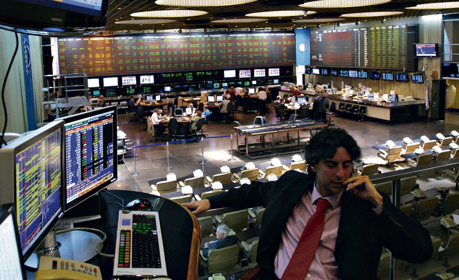 La Bolsa local bajó casi el 10 por ciento en los últimos dos días de la semana.