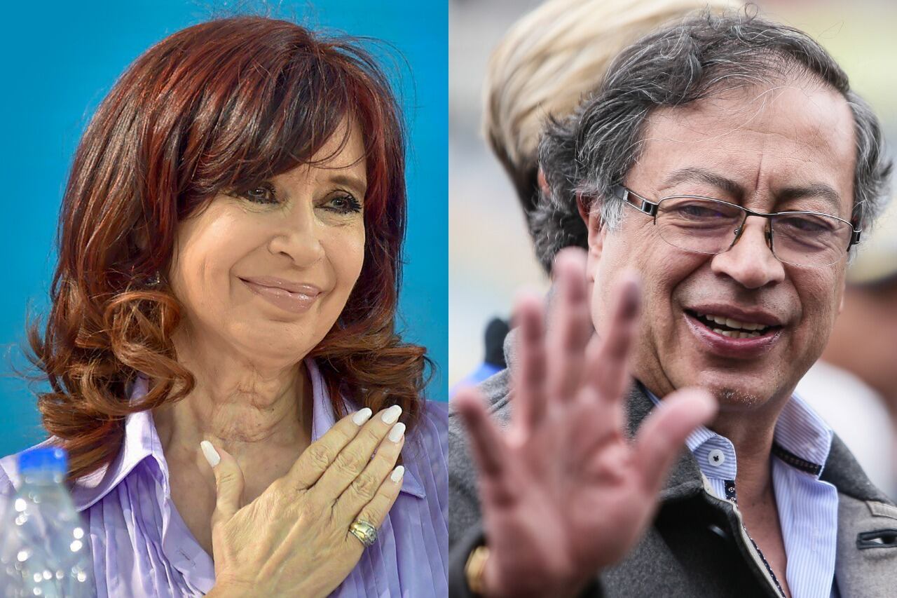 Cristina Kirchneer y Gustavo Petro.