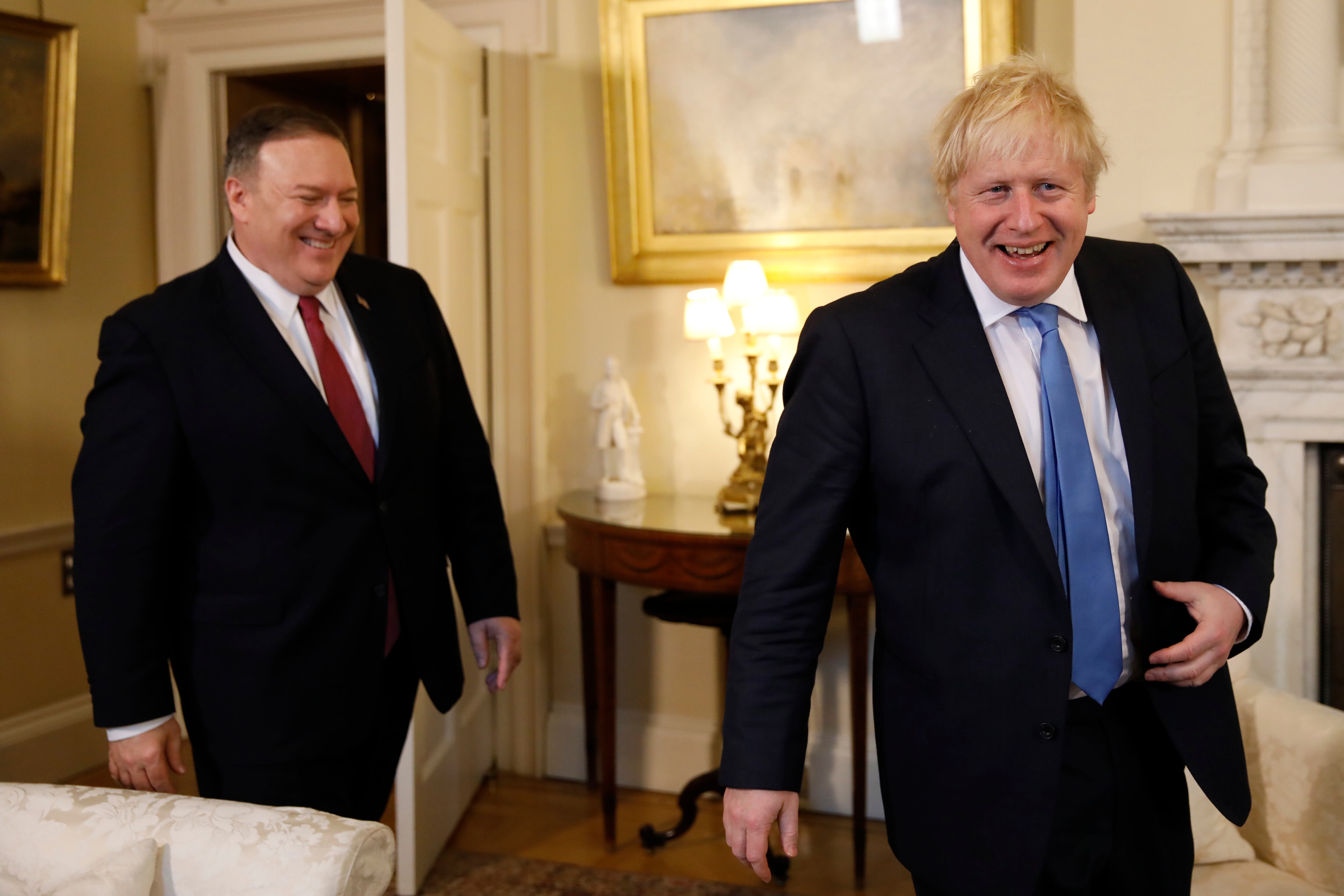 Pompeo y Johnson mostraron sintonía.