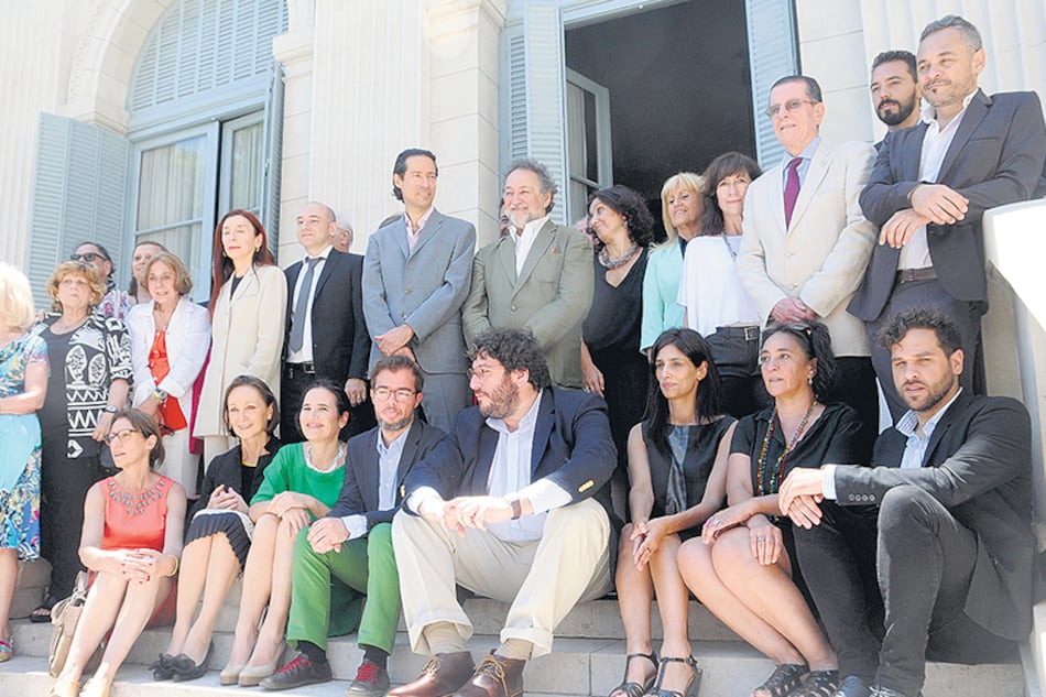 La presentación del primer gabinete de Avelluto. Muchos ya no están. Los que quedan fueron devaluados.