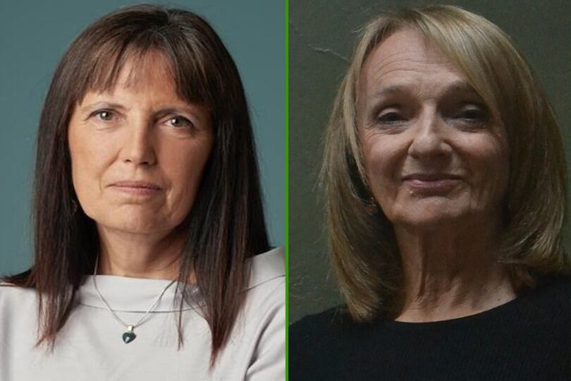 Claudia Piñeiro y María Inés Krimer, dos de las finalistas.