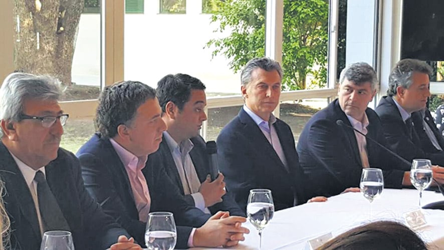 Macri realizó el anuncio con el nuevo titular de la Uatre, Ramón Ayala.