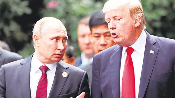 Los mandatarios Putin y Trump tuvieron una reunión bilateral la semana pasada en Helsinki.