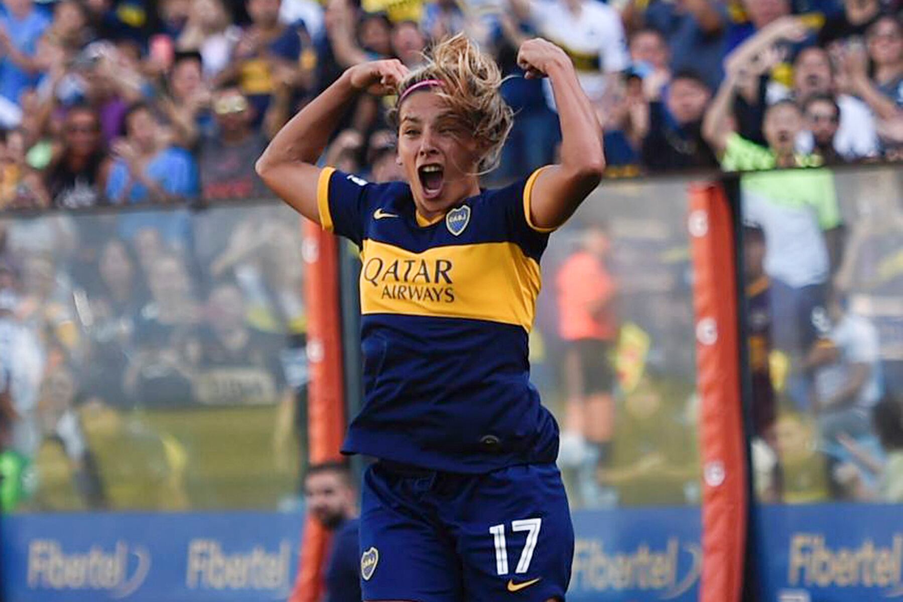 Fanny Rodríguez, delantera de Boca Juniors, tiene ocho goles en el torneo.