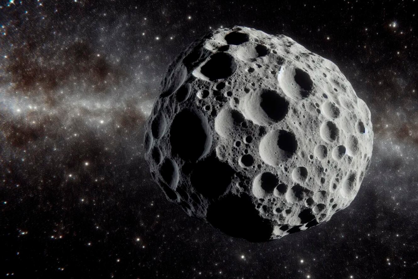Imagen ilustrativa de un asteroide.