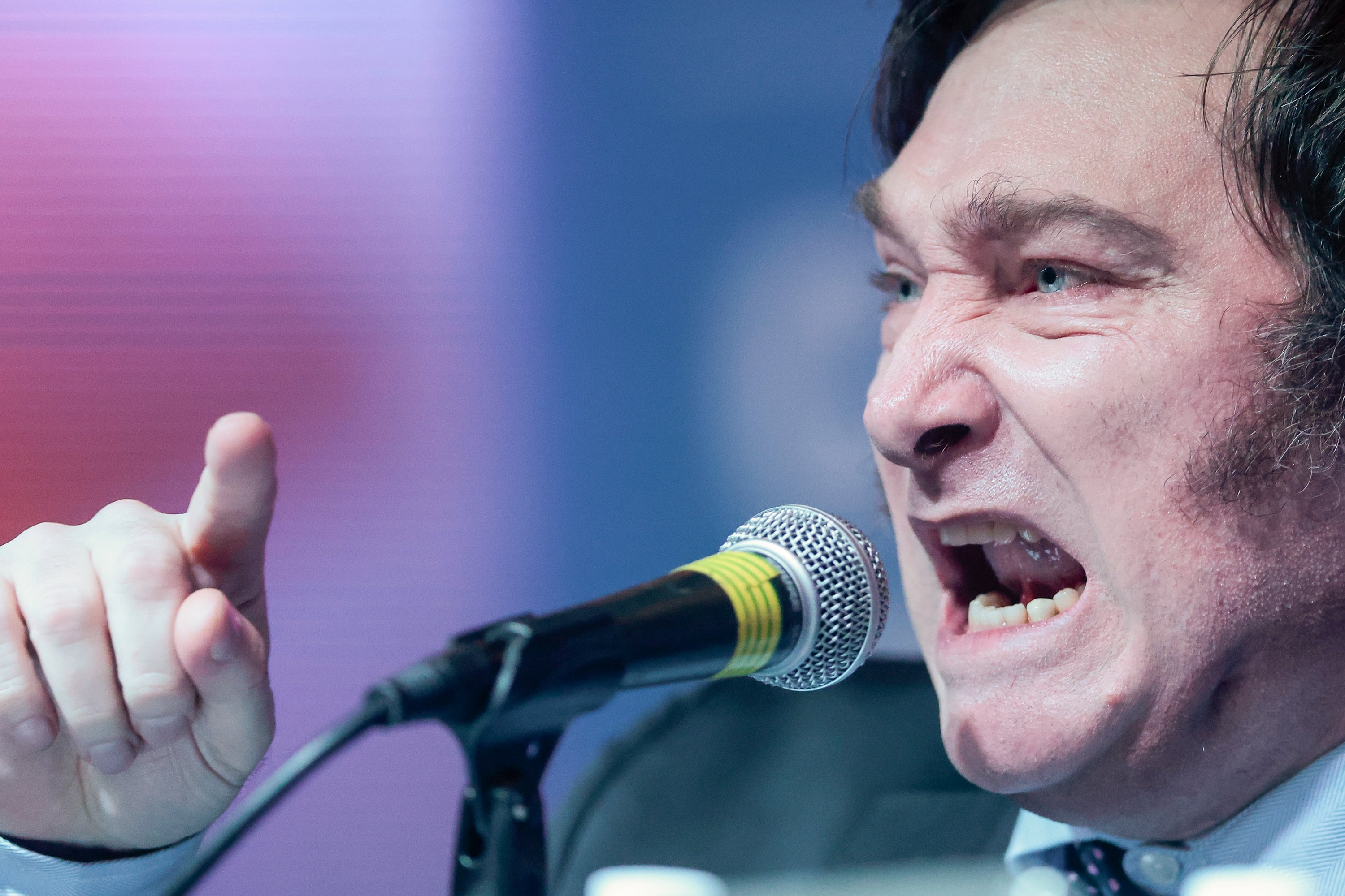 El candidato ultraderechista Javier Milei.