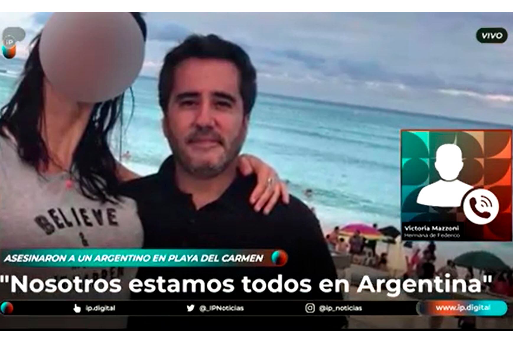 Federico Mazzoni era gerente de un club de playa en México y fue asesinado.