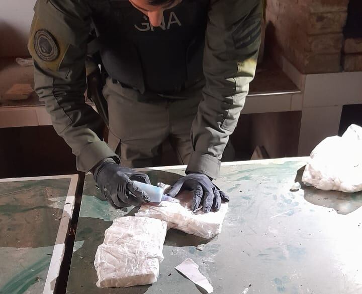 La primera prueba, que dio positivo para cocaína. 