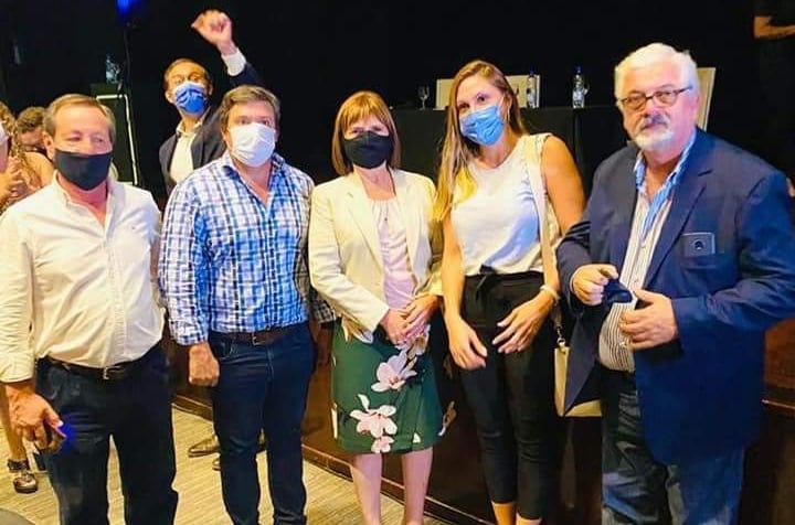 Parte del sector Cambiando Juntos, con Patricia Bullrich. 