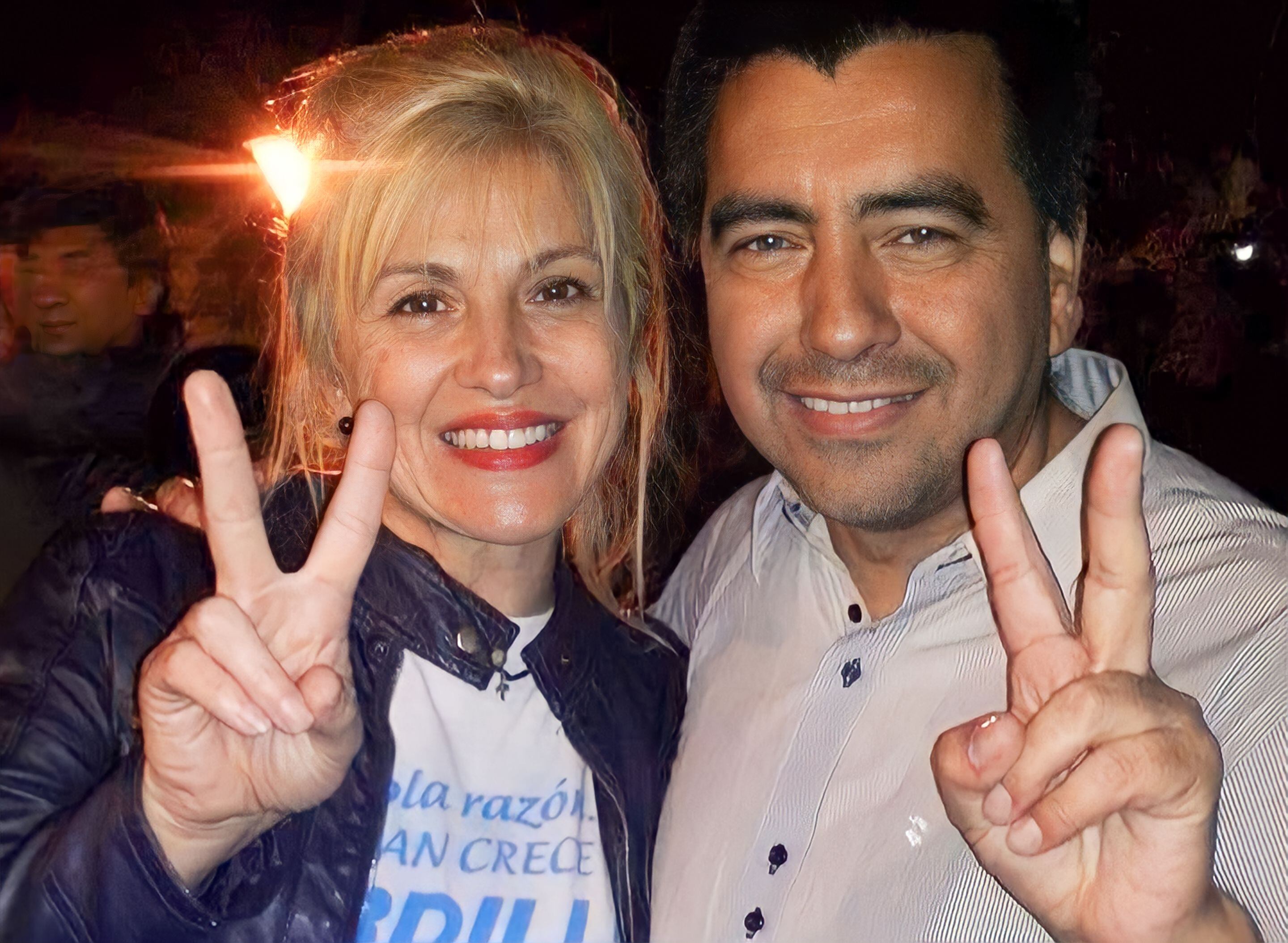 Otros tiempos, Francisco Gordillo junto a su ahora exesposa. 