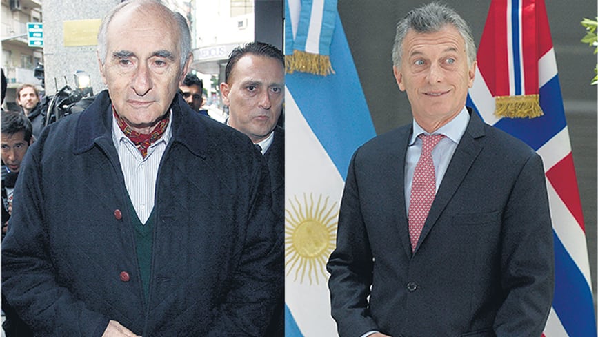 Los presidentes Fernando de la Rúa y Mauricio Macri.