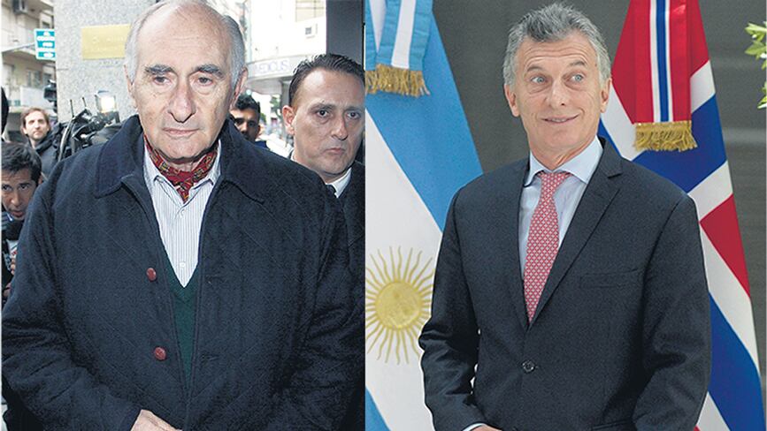 Los presidentes Fernando de la Rúa y Mauricio Macri.
