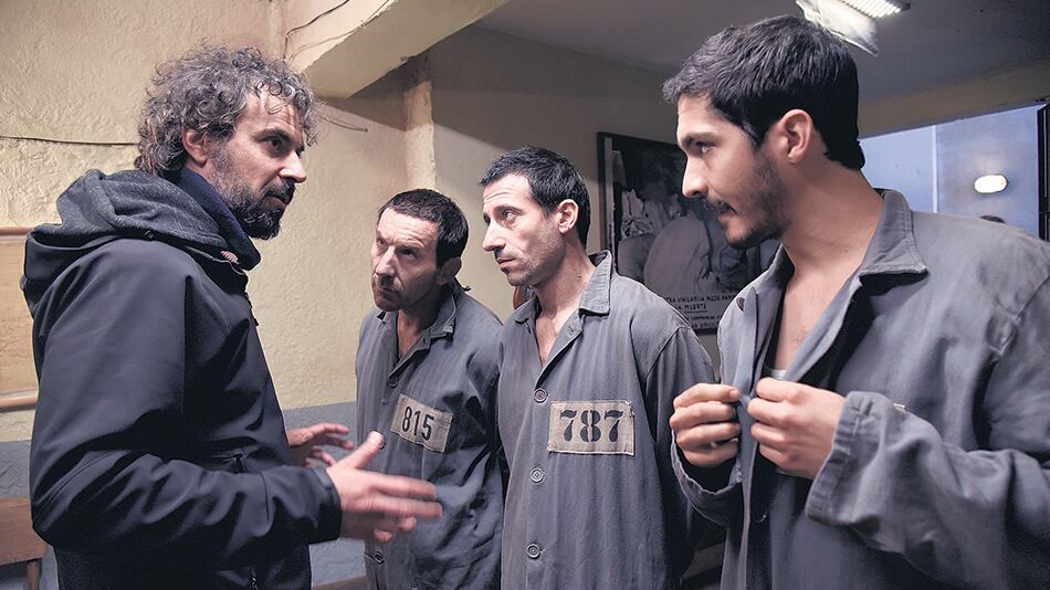 Álvaro Brechner junto con Antonio de la torre, alfonso tort y el chino darín