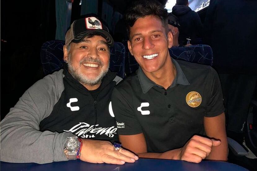 Servio con Maradona en la etapa de Dorados de Sinaloa
