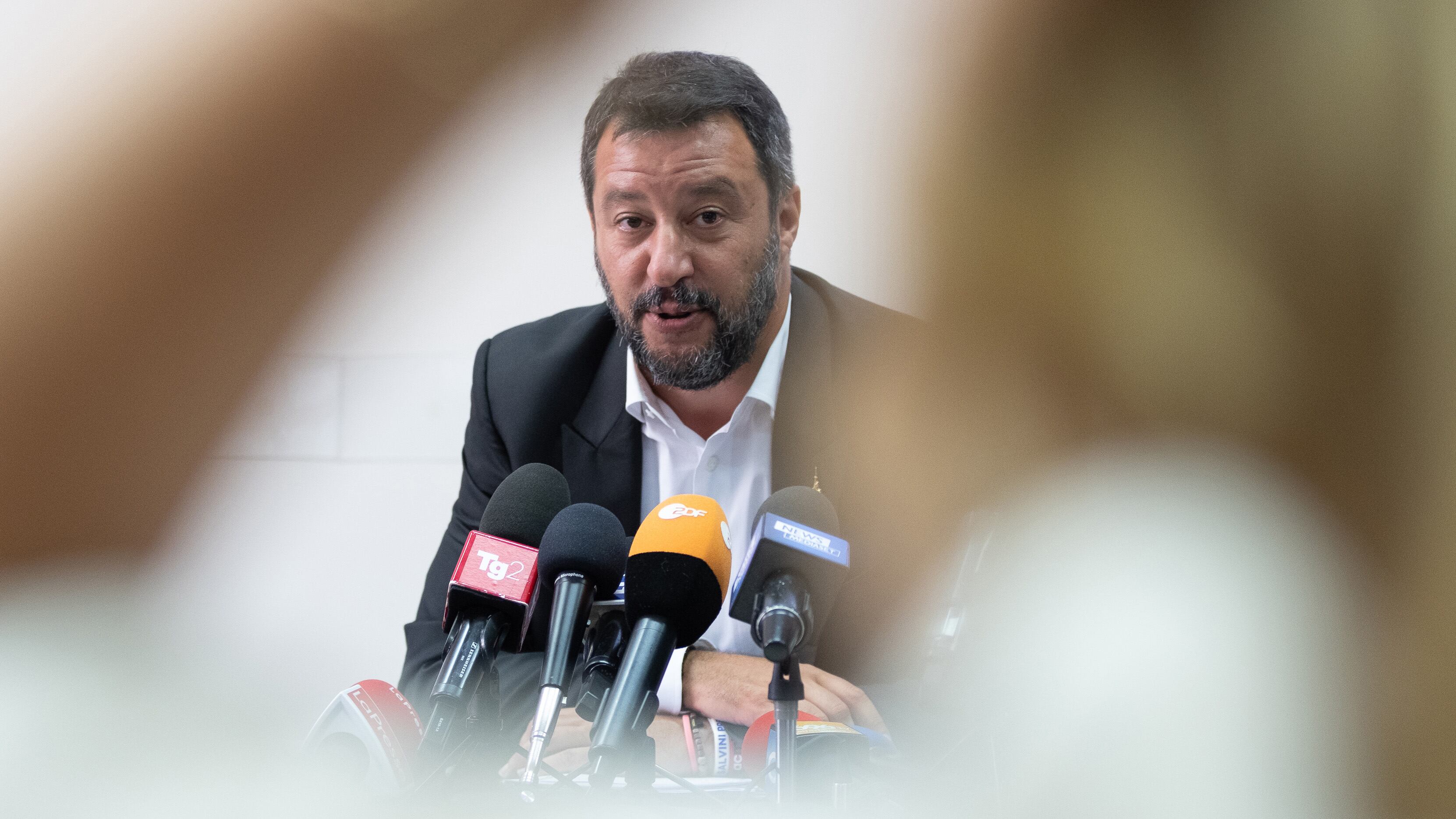Salvini impulsó la moción de desconfianza contra el premier Conte. 
