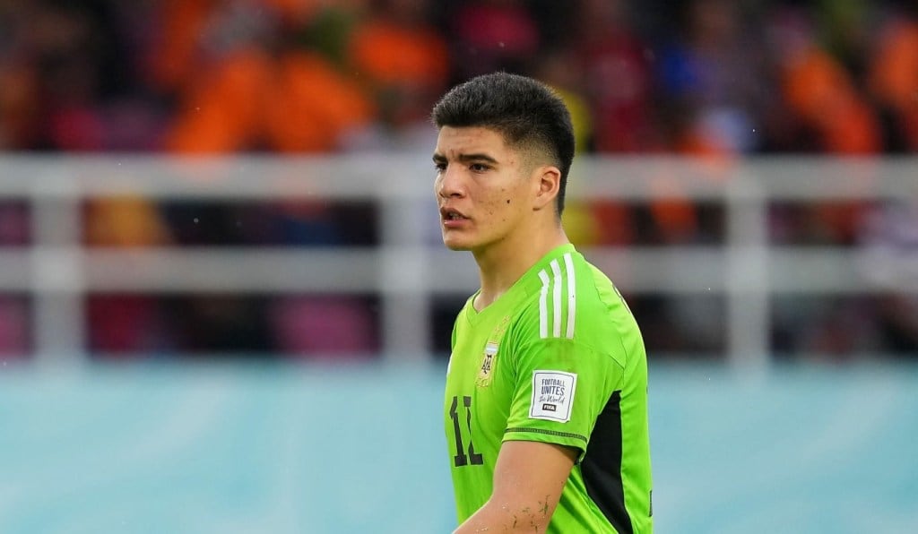 Jeremías Florentín, arquero de la selección argentina Sub-17.