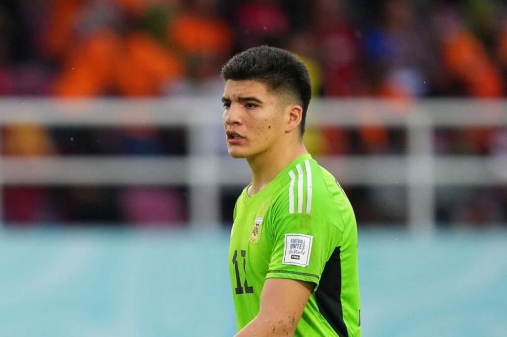 Jeremías Florentín, arquero de la selección argentina Sub-17.