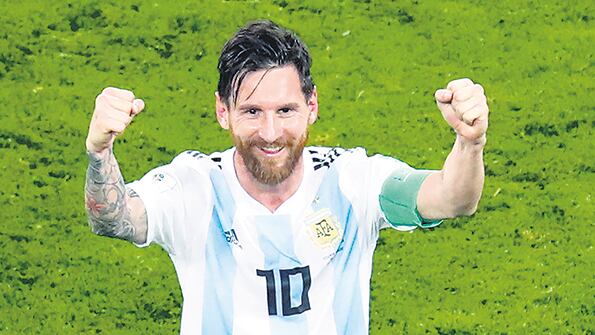 Lionel Messi, el mejor jugador de la Selección Argentina y del mundo.