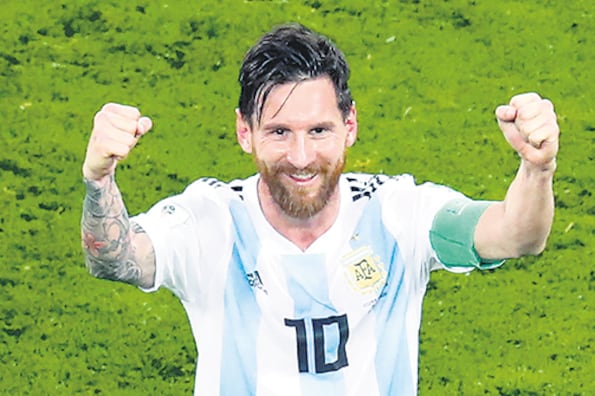 Lionel Messi, el mejor jugador de la Selección Argentina y del mundo.