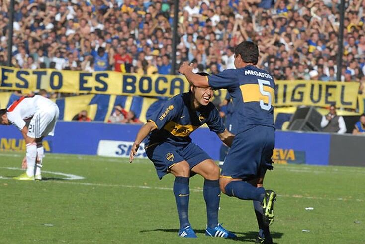 Riquelme y Battaglia en sus años mozos.