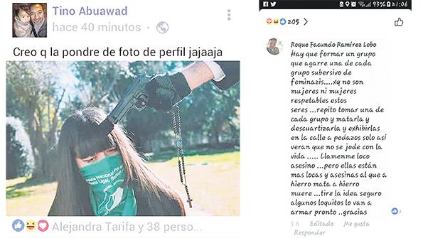 Las amenazas circularon por las redes sociales.