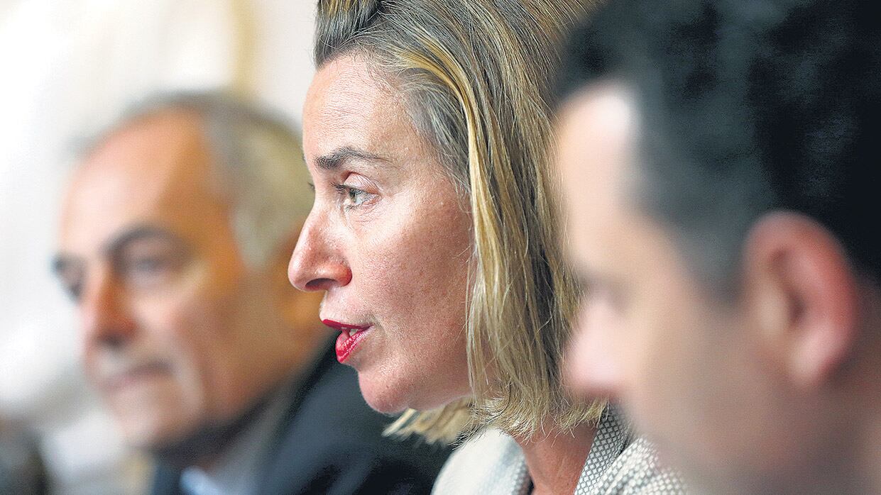Según Mogherini, la agencia de energía atómica de la ONU confirmó el cumplimiento de Irán.