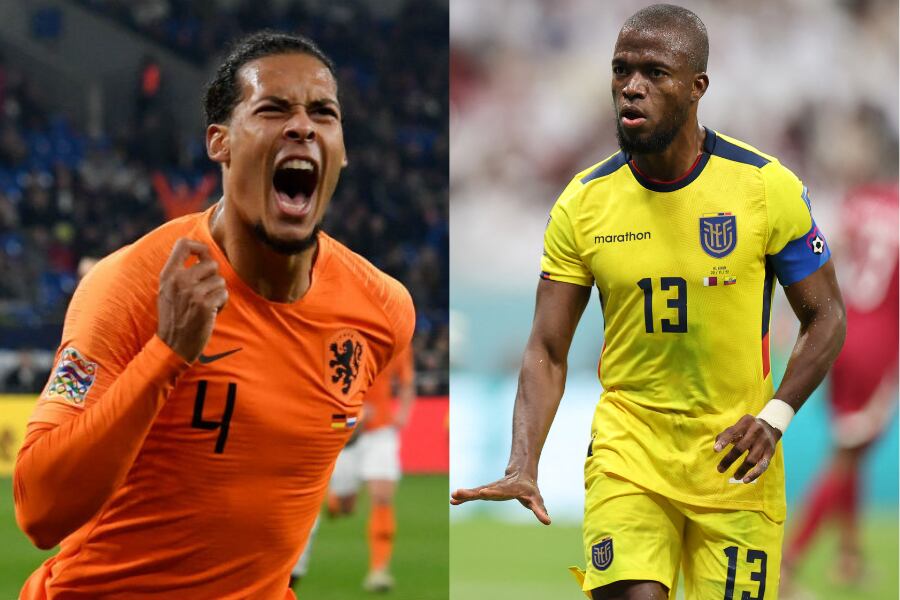 Virgil van Dijk y Enner Valencia.