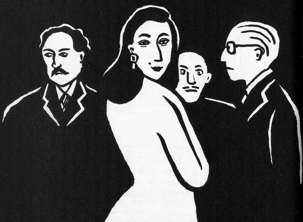 Una viñeta de Bordados, de Marjane Satrapi