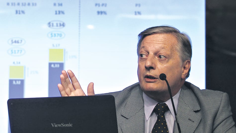 Juan José Aranguren, ministro de Energía. “El tipo de cambio y el petróleo están en moderado equilibrio.”