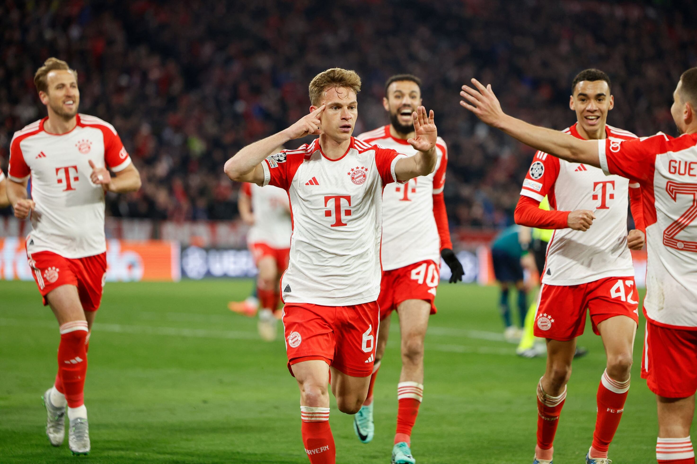 Kimmich celebrando el gol de la victoria