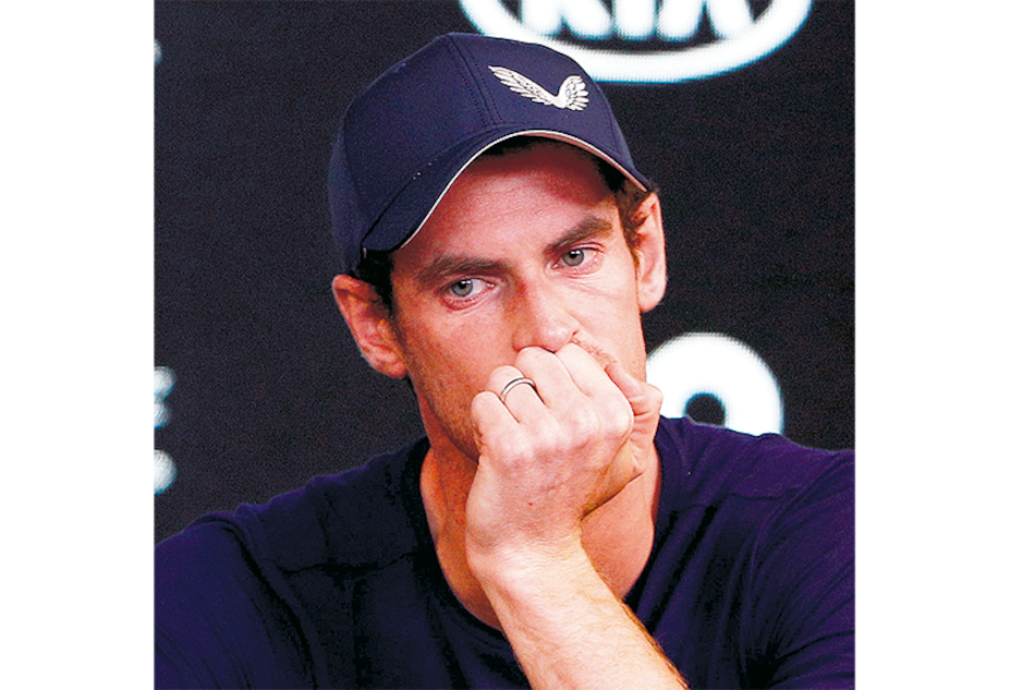 “No puedo ponerme las zapatillas o las medias sin dolor”, dijo Murray ayer.