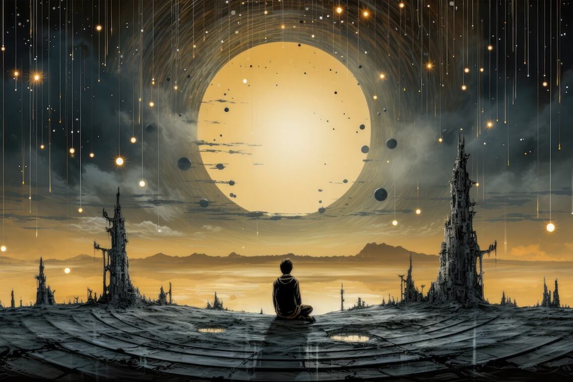 La imagen que ilustra la portada del numero 55 de Cuásar