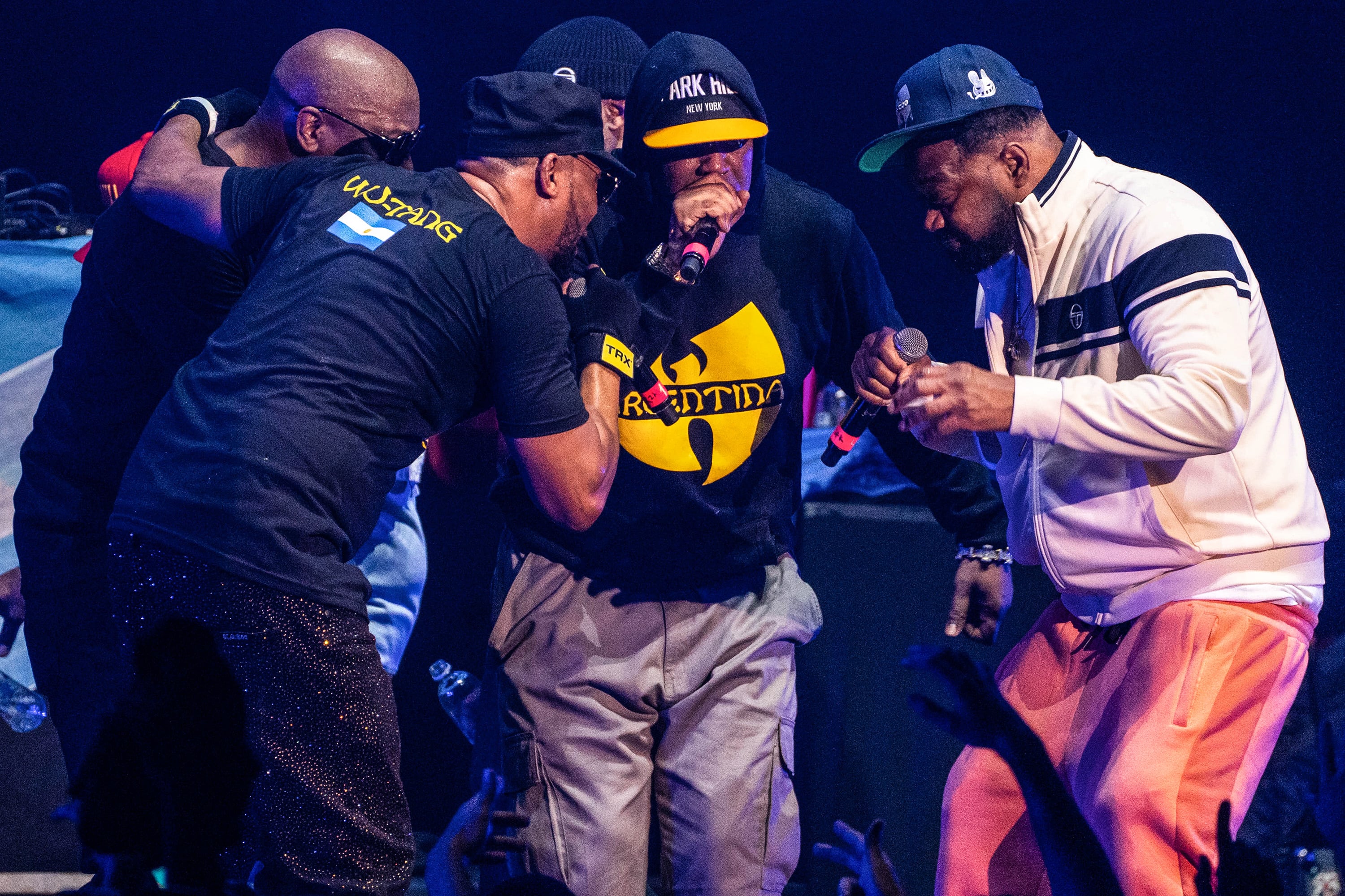 RZA, Inspectah Deck, Cappadonna y Ghostface Killah en un momento del show.