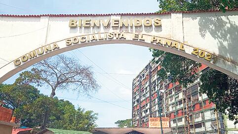 Entrada al barrio 23 de Enero, uno de los bastiones del chavismo en el oeste de Caracas.