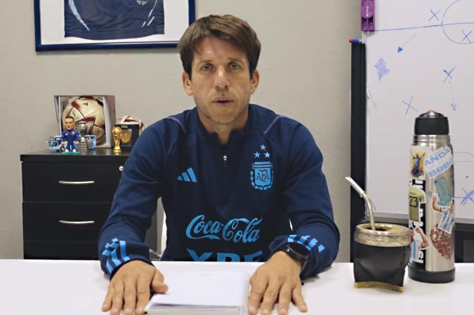 Diego Placente valoró el trabajo de Florentín a lo largo del Mundial