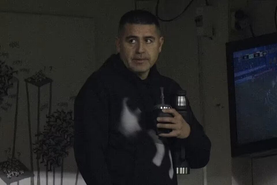 Riquelme y el mate, inseparables