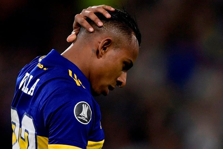 Sebastián Villa, delantero de Boca acusado de violencia de género.