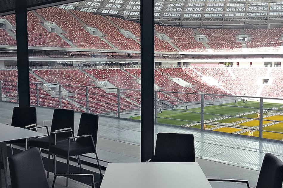 La construcción de las gradas permite observar todo el campo de juego desde cualquiera de sus 81 mil butacas.